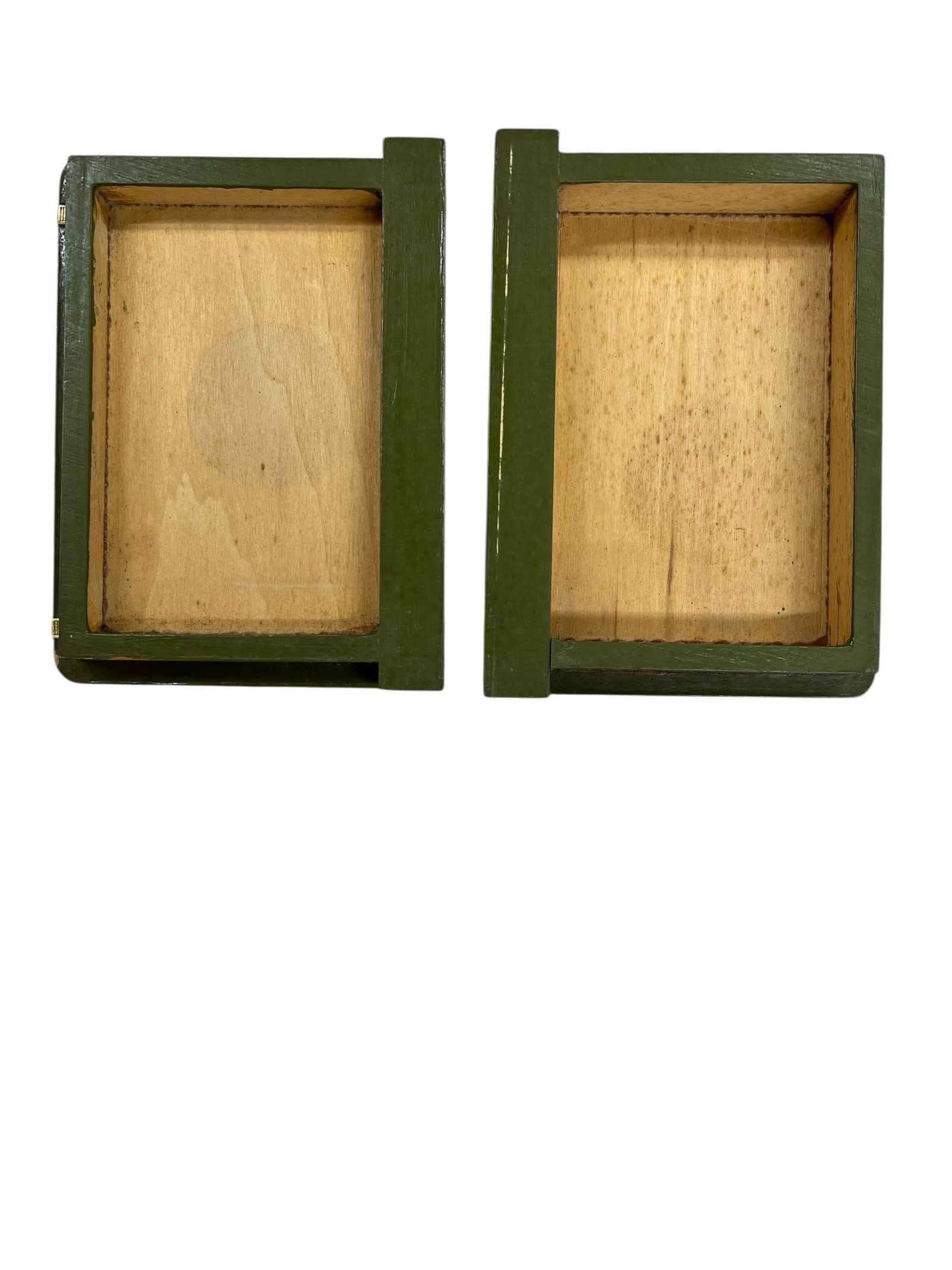 Mid Century Folk Art Book Box, Dated and Signed by Artist "˜70 - 2