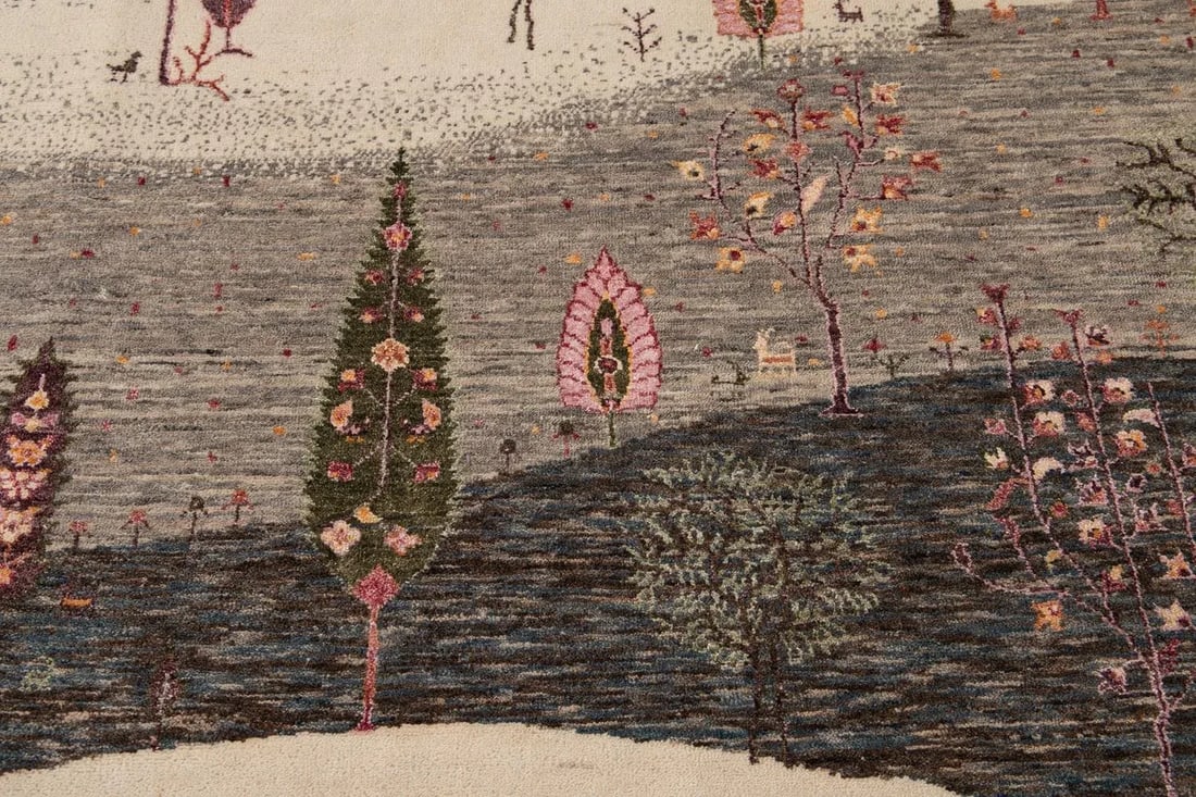 21st Century Modern Gabbeh Style Wool Rug - 11