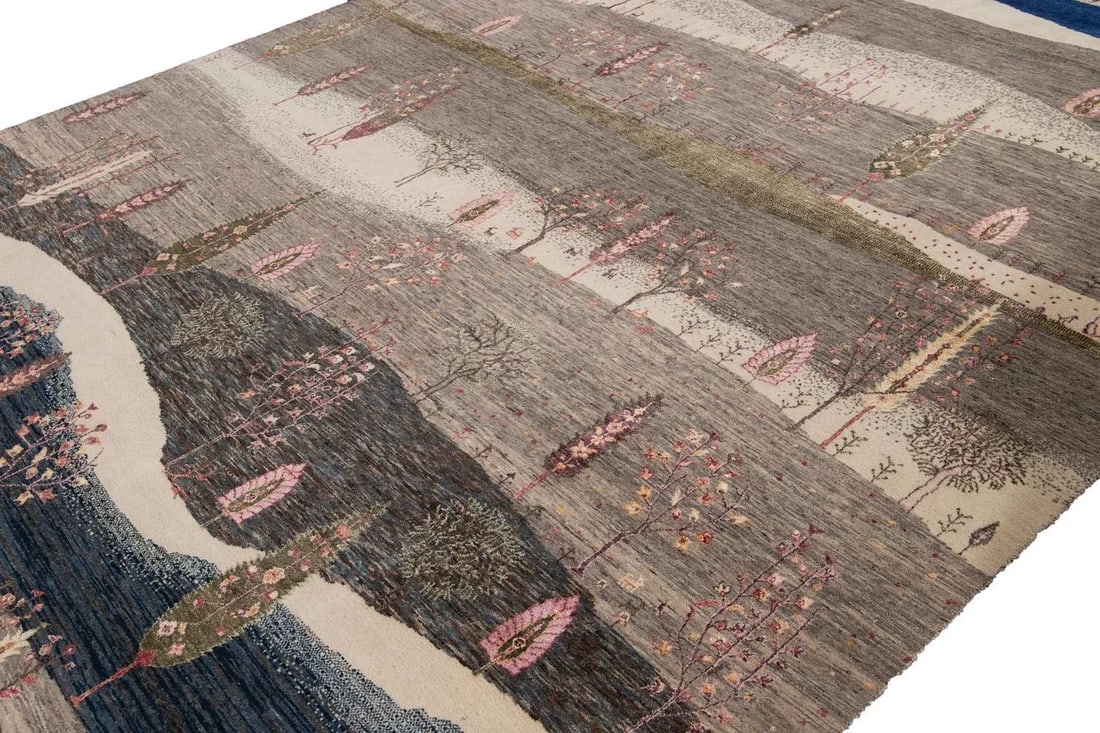 21st Century Modern Gabbeh Style Wool Rug - 12