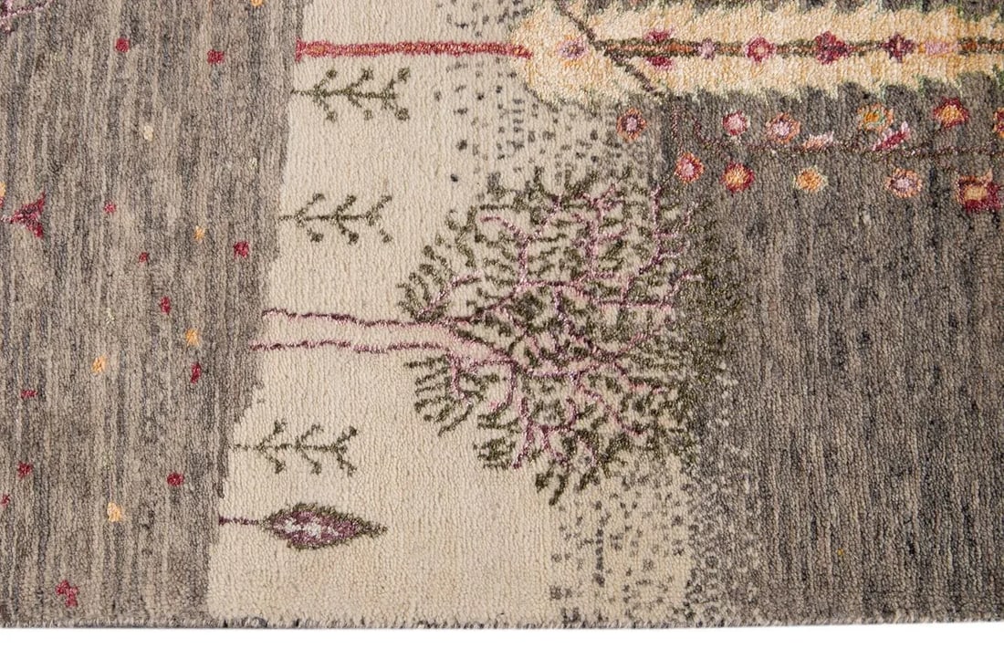 21st Century Modern Gabbeh Style Wool Rug - 6