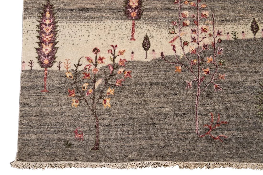 21st Century Modern Gabbeh Style Wool Rug - 8