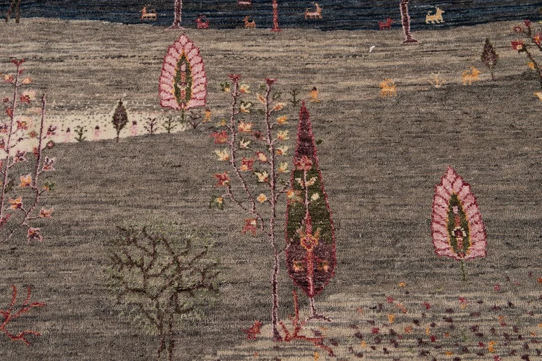 21st Century Modern Gabbeh Style Wool Rug - 9