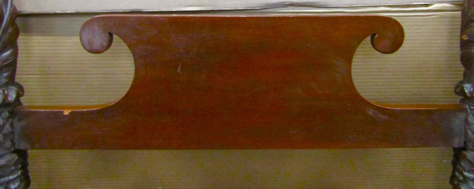 Antique Mahogany Carved Pineapple and Acanthus Leaf Wood Salvage Headboard - 9