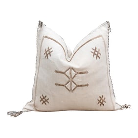 Tadelakt Dust Silk Rug Pillow