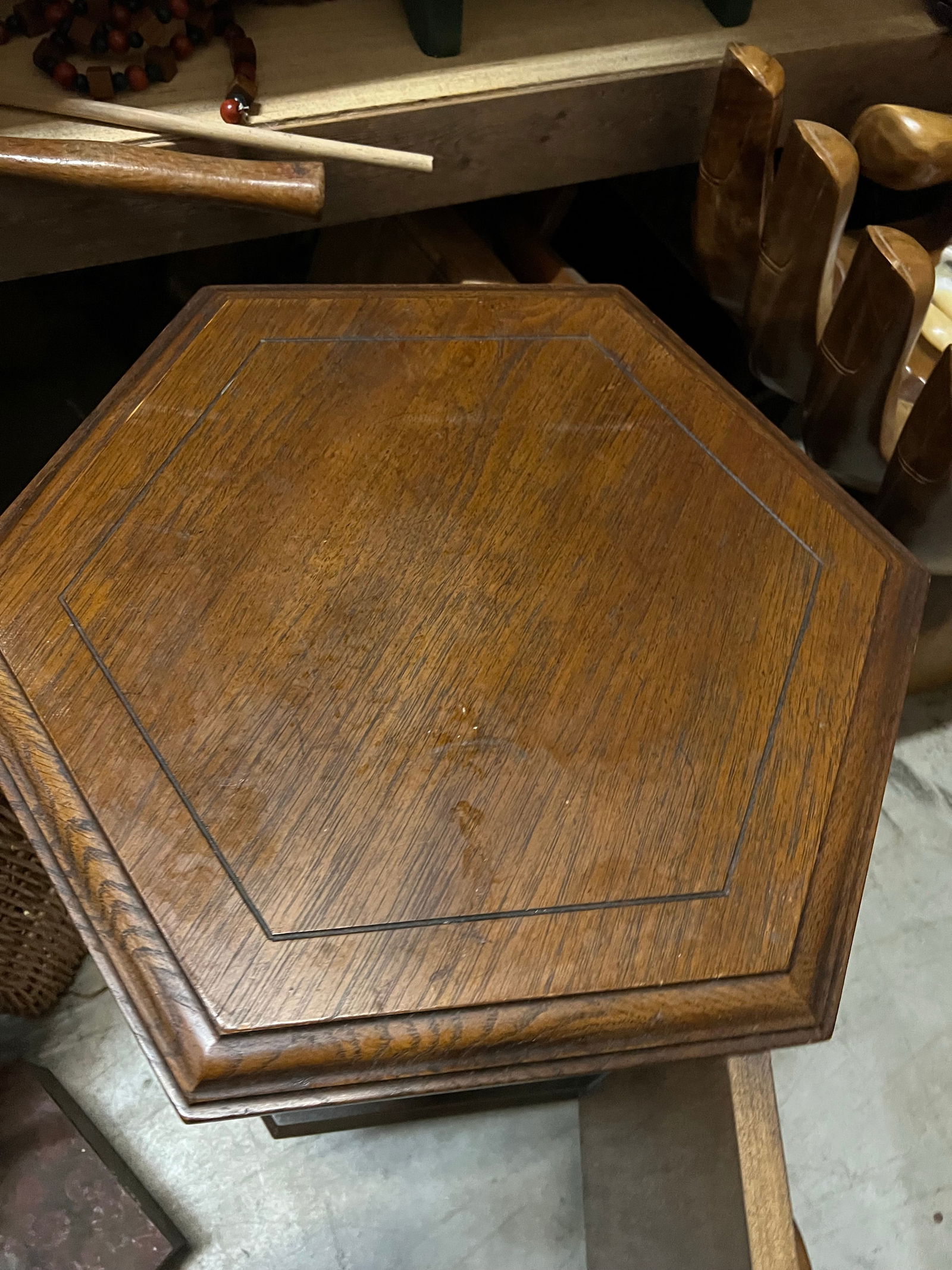 1970s Retro Shape Wooden Side Table - 3
