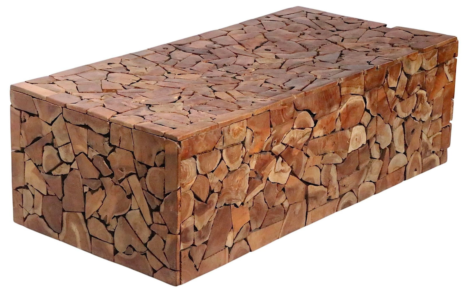 Boho Style Sliced Wood CoffeeTable Made in Indonesia - 10