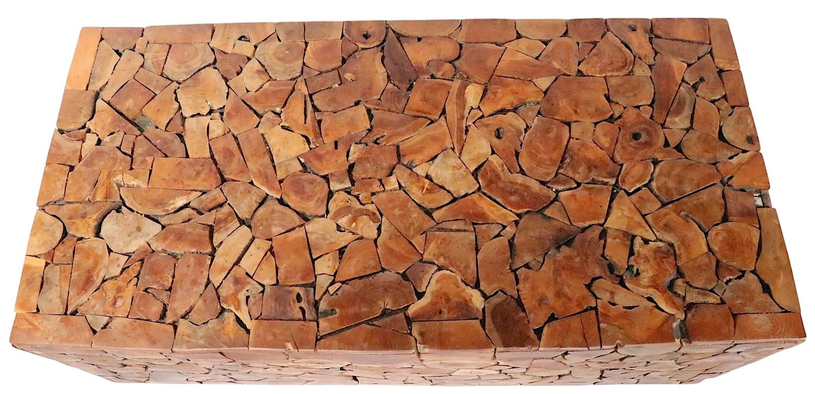 Boho Style Sliced Wood CoffeeTable Made in Indonesia - 12