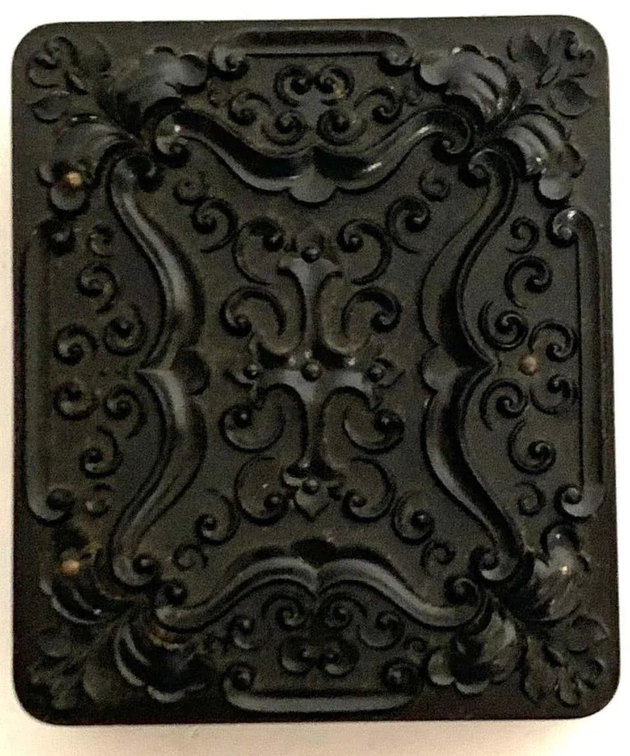 19th Century Ambrotype of a Young Male Student/ Writer, Gutta Percha Case - 6