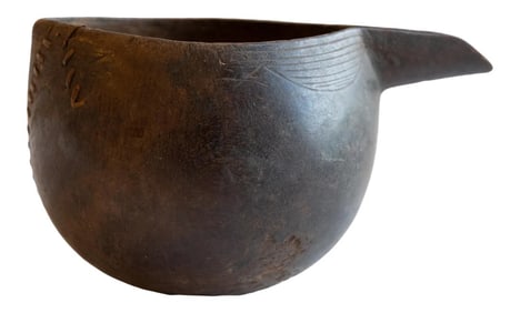 Vintage African Wooden Pitcher