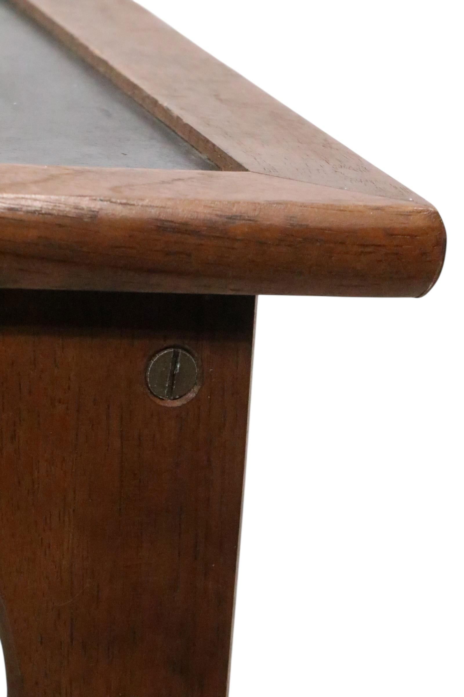 Mid Century Scandinavian Modern Two Tier Rolling Cart C. 1950/60's - 7