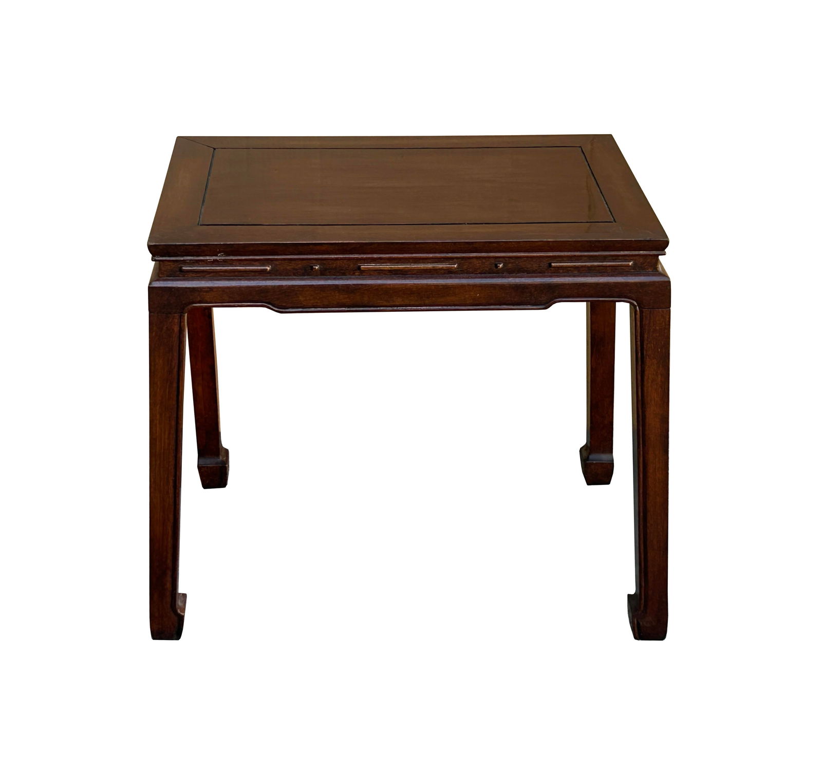 Chinese Brown Simple Ming Style Rectangular Altar Foyer Side Console Table - 5