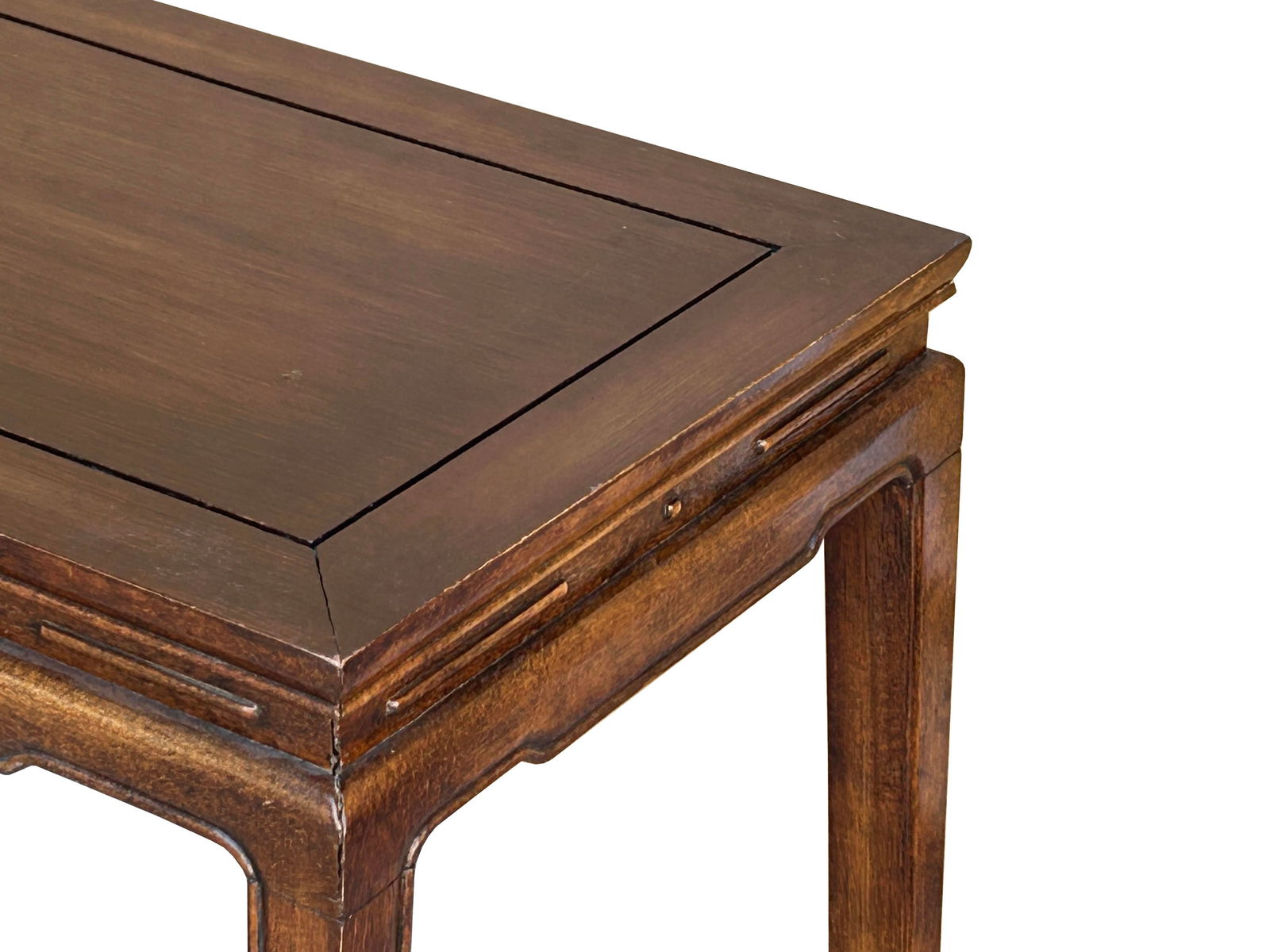 Chinese Brown Simple Ming Style Rectangular Altar Foyer Side Console Table - 8