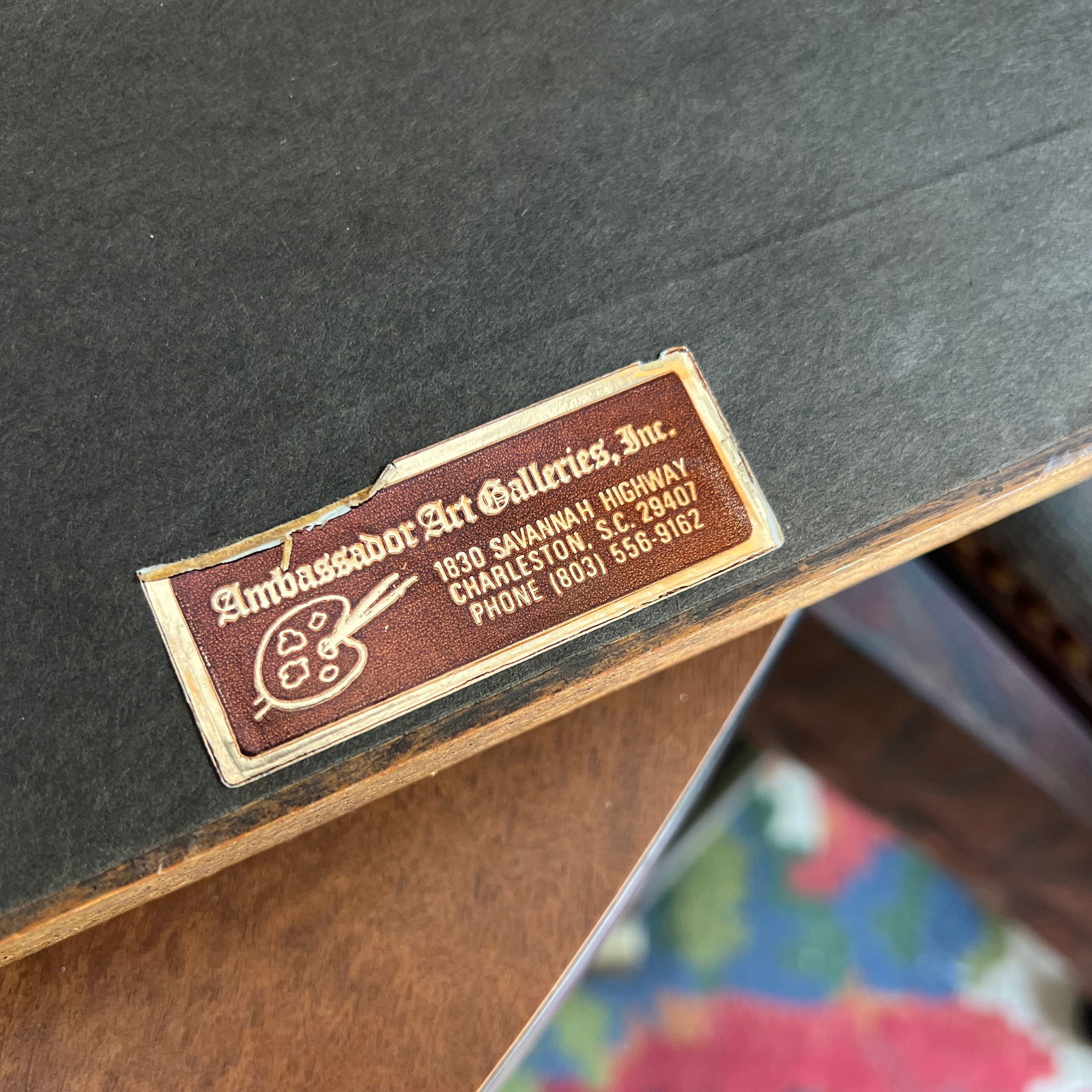 1970s Pair of Blue and White Church Prints, Signed and Framed - 7