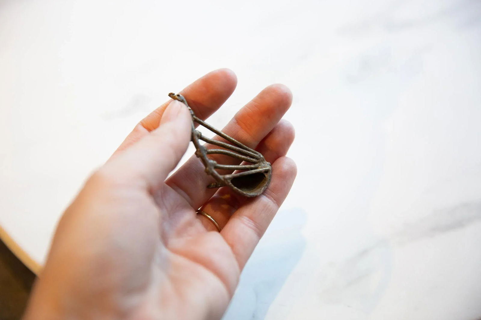 Vintage African Bronze Musical Instrument - 2