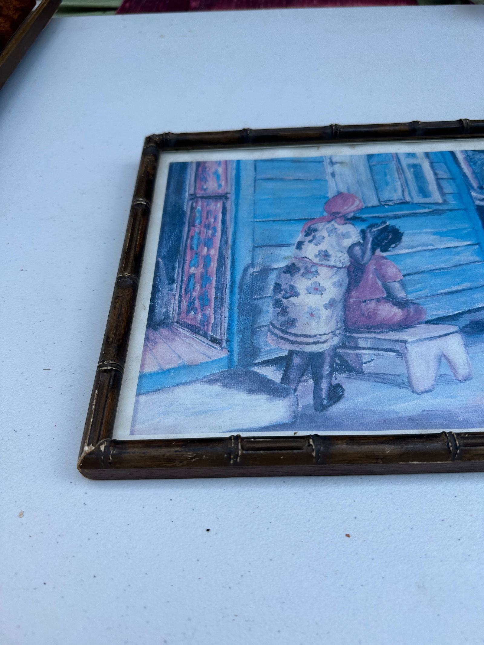 Pair of African Framed Drawings - 7