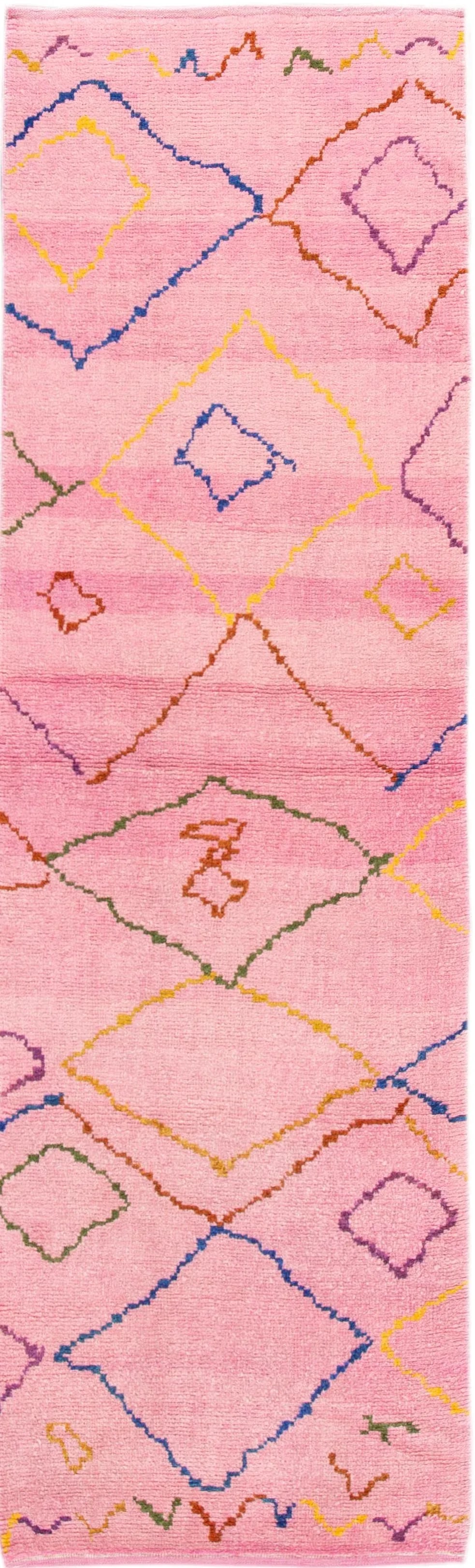 21st Century Modern Moroccan Style Wool Runner - 10