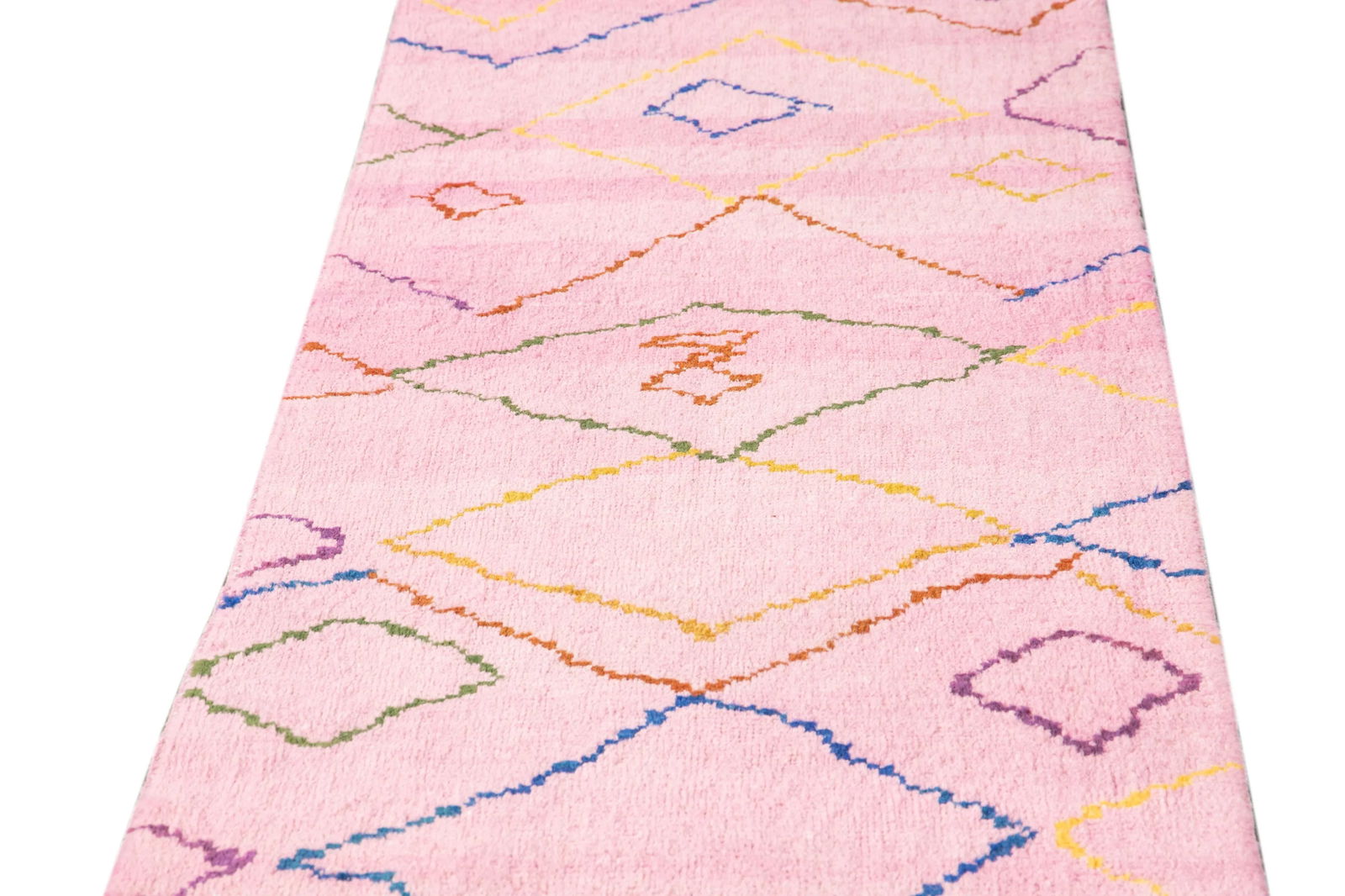 21st Century Modern Moroccan Style Wool Runner - 8