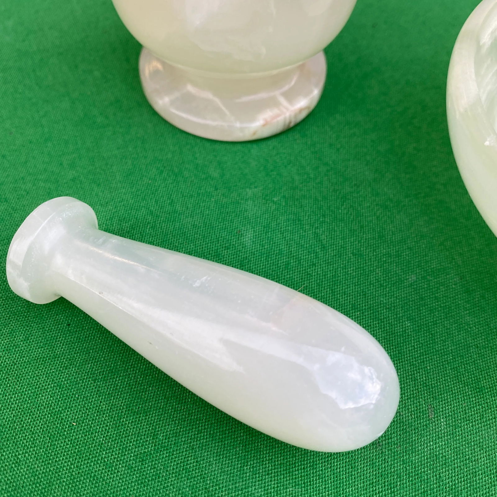 Onyx Mortar, Pestle, & Bowl - Set of 3 - 6
