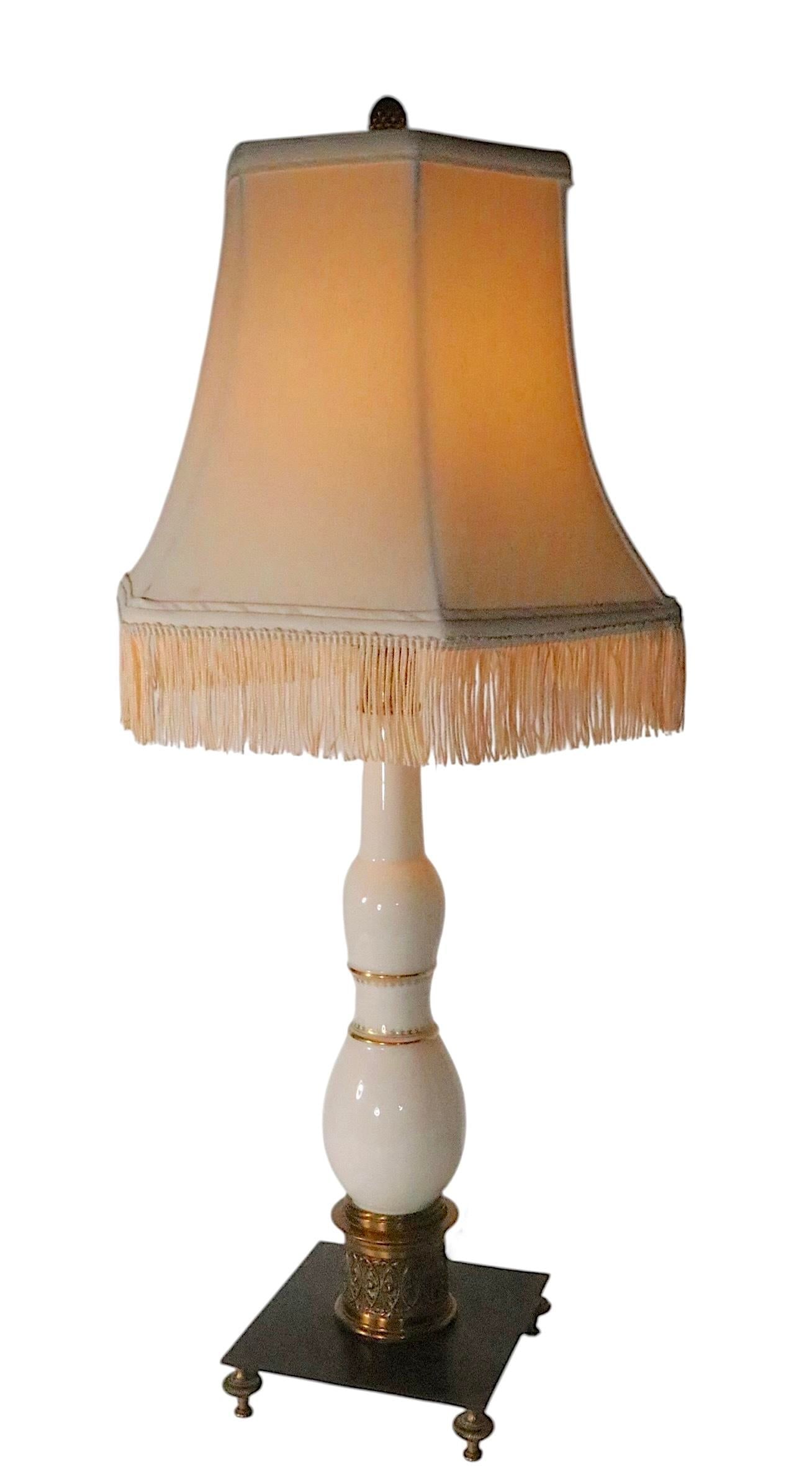 Pair of Stiffel Lenox China Table Lamps C 1970/80's - 4