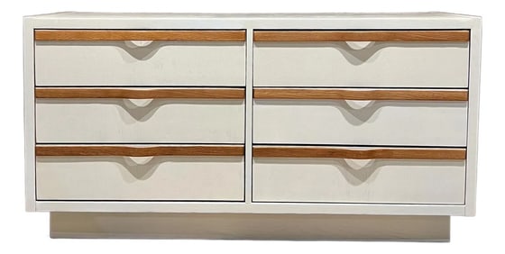 Mid Century Lane Altavista Sculptural Bent Oak Double Dresser 1960s