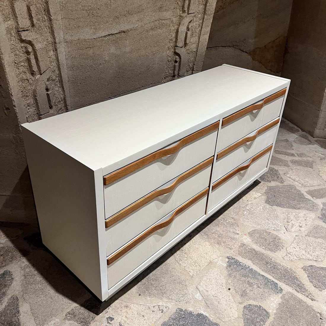 Mid Century Lane Altavista Sculptural Bent Oak Double Dresser 1960s - 3