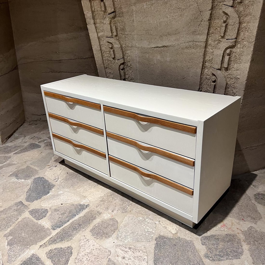 Mid Century Lane Altavista Sculptural Bent Oak Double Dresser 1960s - 4