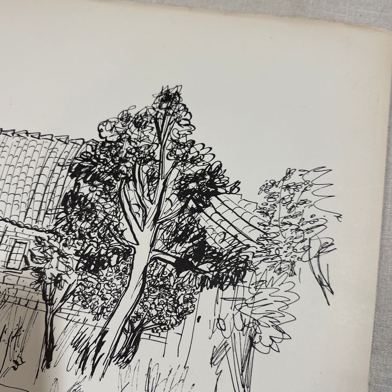 Pair of Brazilian Style Prints of House and Desert, Signed Aldemir Martins - 5