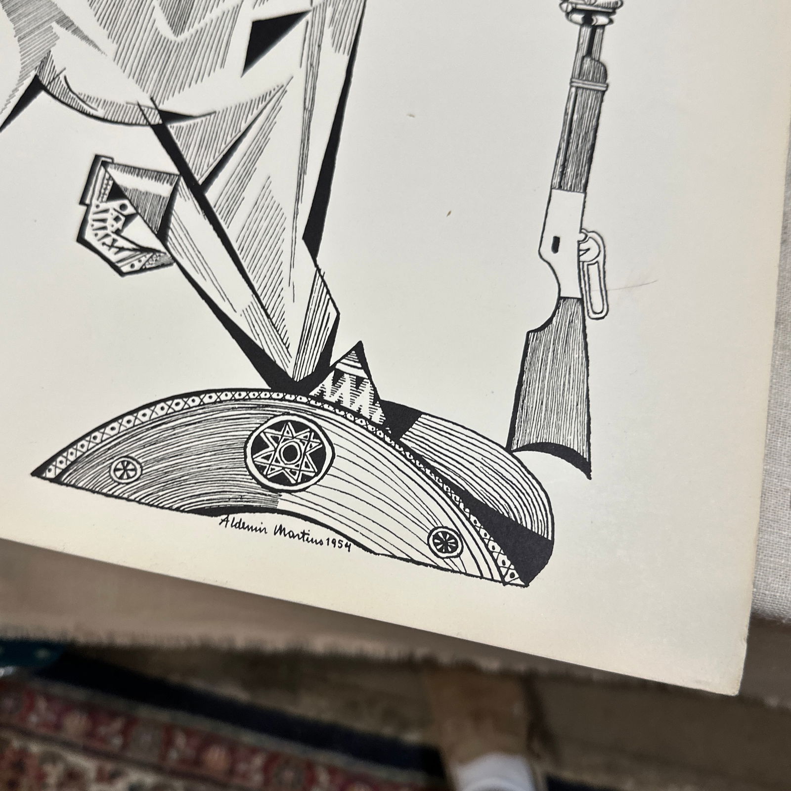 Pair of Brazilian Style Prints of Soldier Figures, Signed - 5