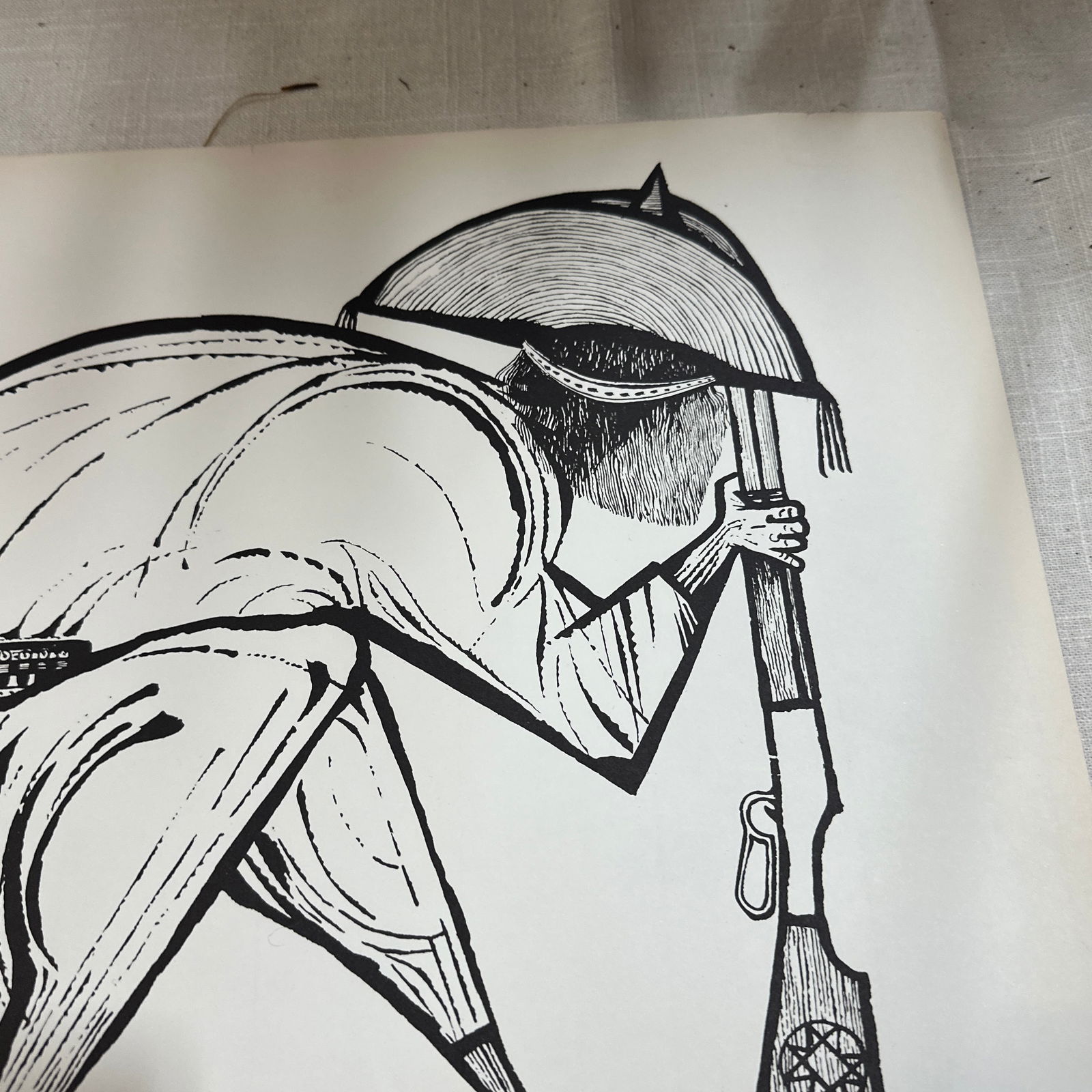 Pair of Brazilian Style Prints of Soldier Figures, Signed - 9