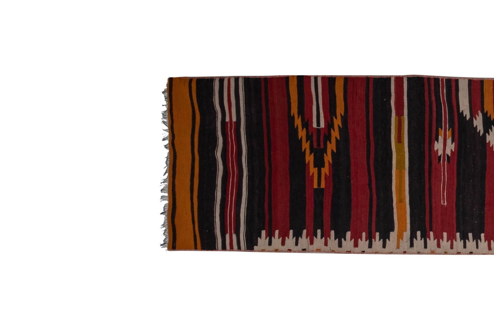 Extra Long Turkish Kilim Runner 1'12" X 14'8" - 3