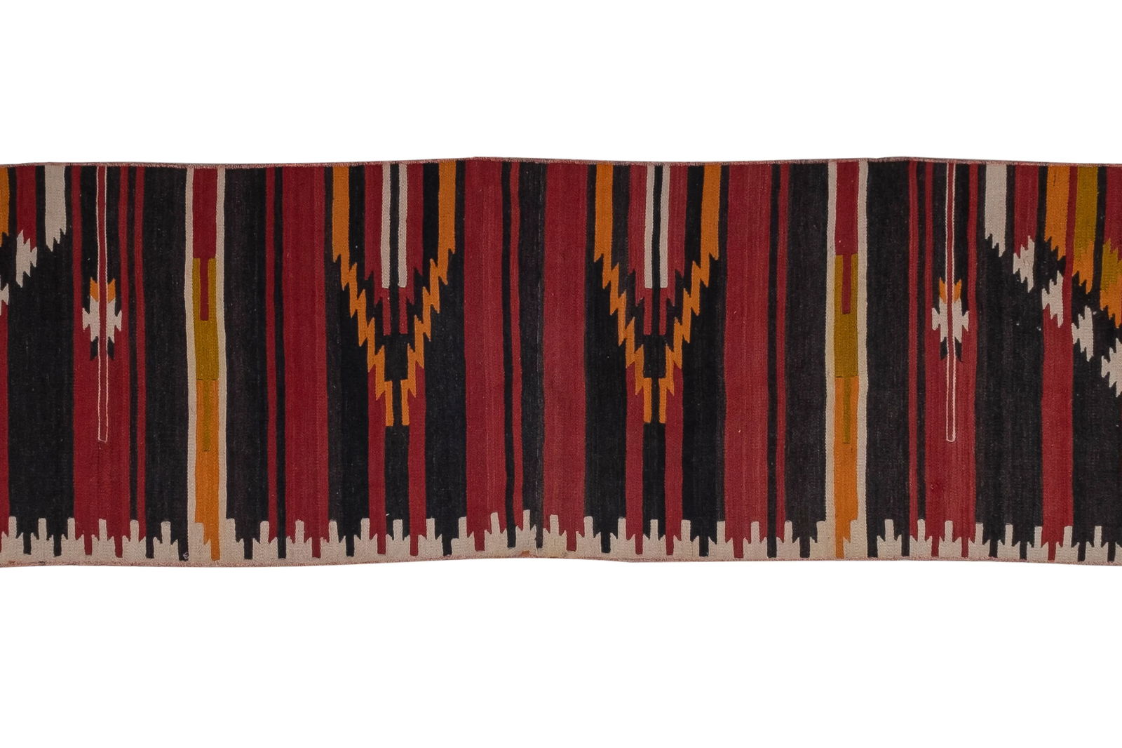 Extra Long Turkish Kilim Runner 1'12" X 14'8" - 4