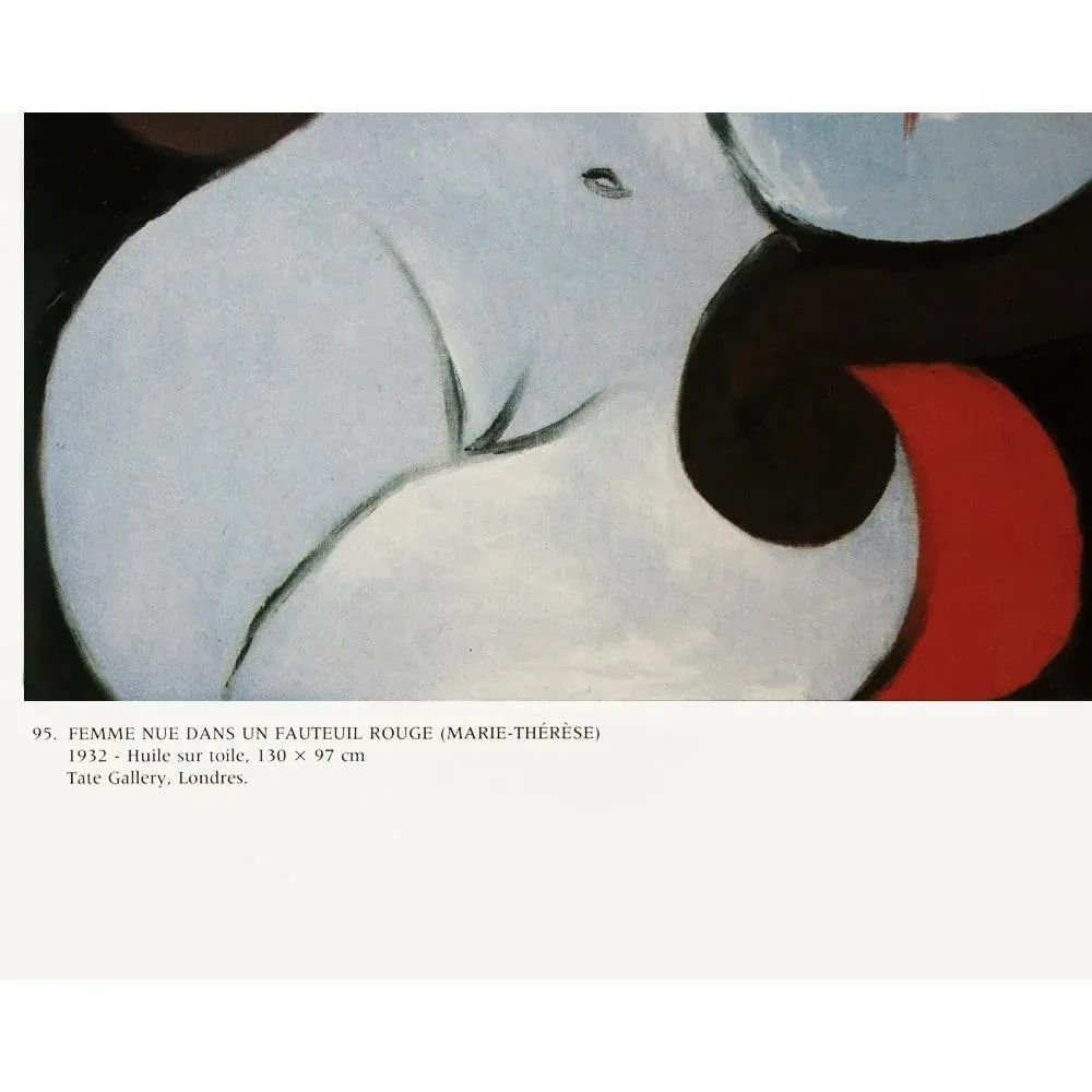 1985 After Pablo Picasso "Nude Seated on a Red Chair", First Edition Parisian Full-Color Print - 4