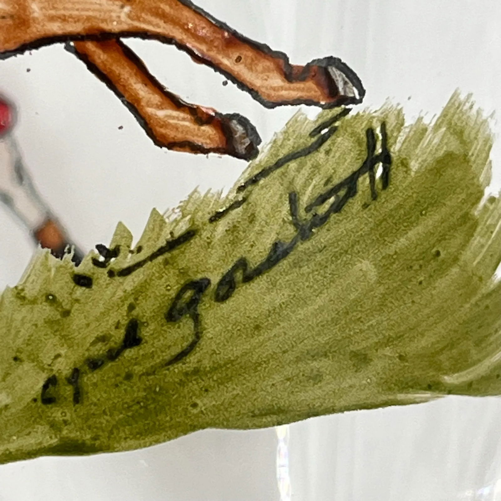 1930s Cyril Gorainoff X Abercrombie & Fitch Hand-Painted and Signed Fox-Hunt Scene Footed Liqueur, C - 8