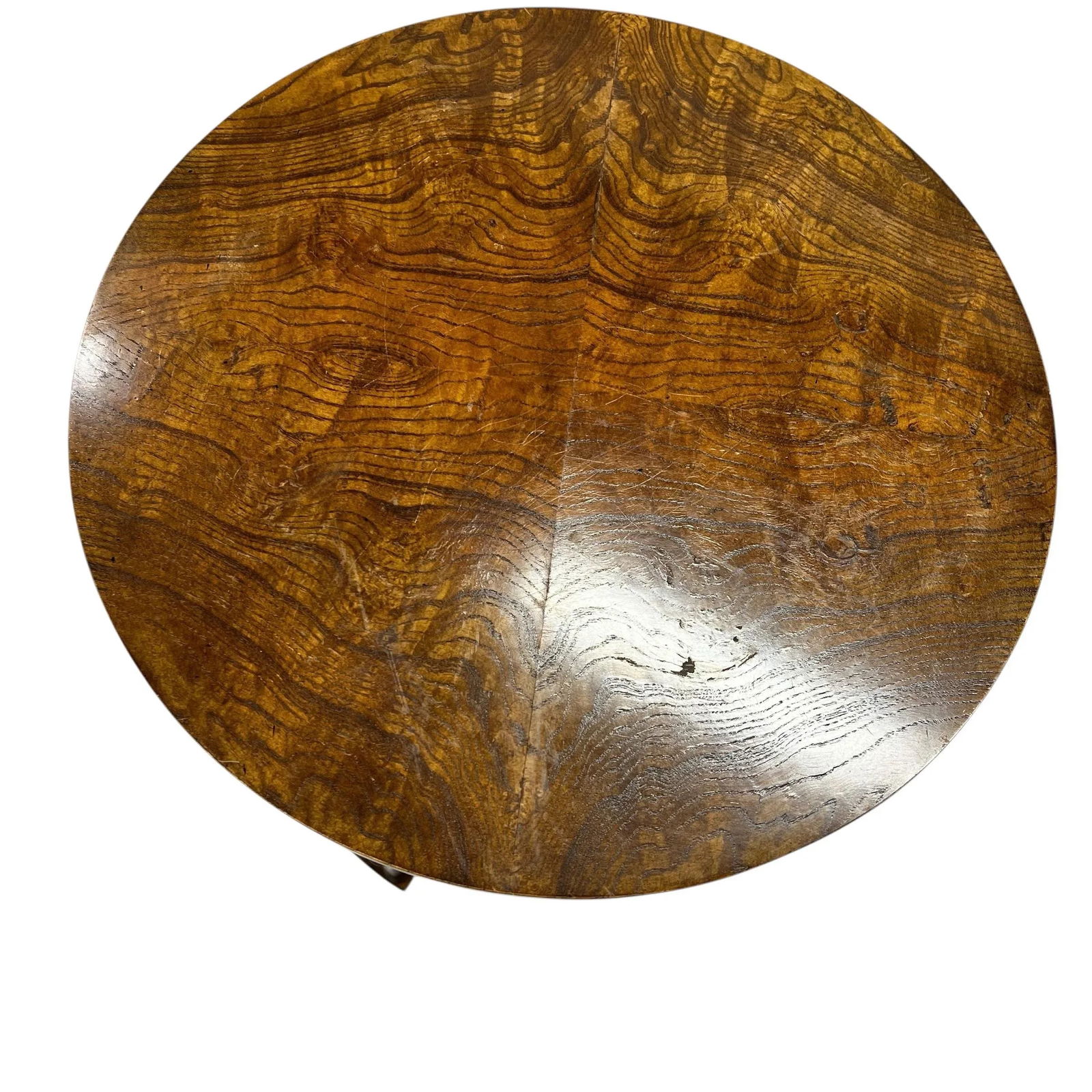 Vintage Baker Furniture Faux Bamboo Burl Walnut Side Drink Table - 4