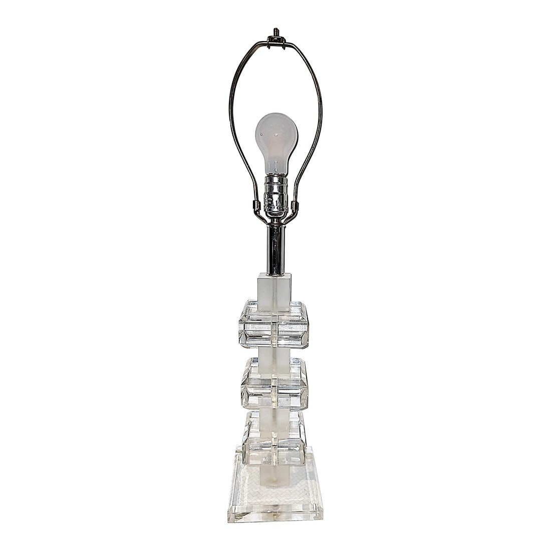 Mid-Century Modern Acrylic Table Lamp by Marlee (1 of 5)