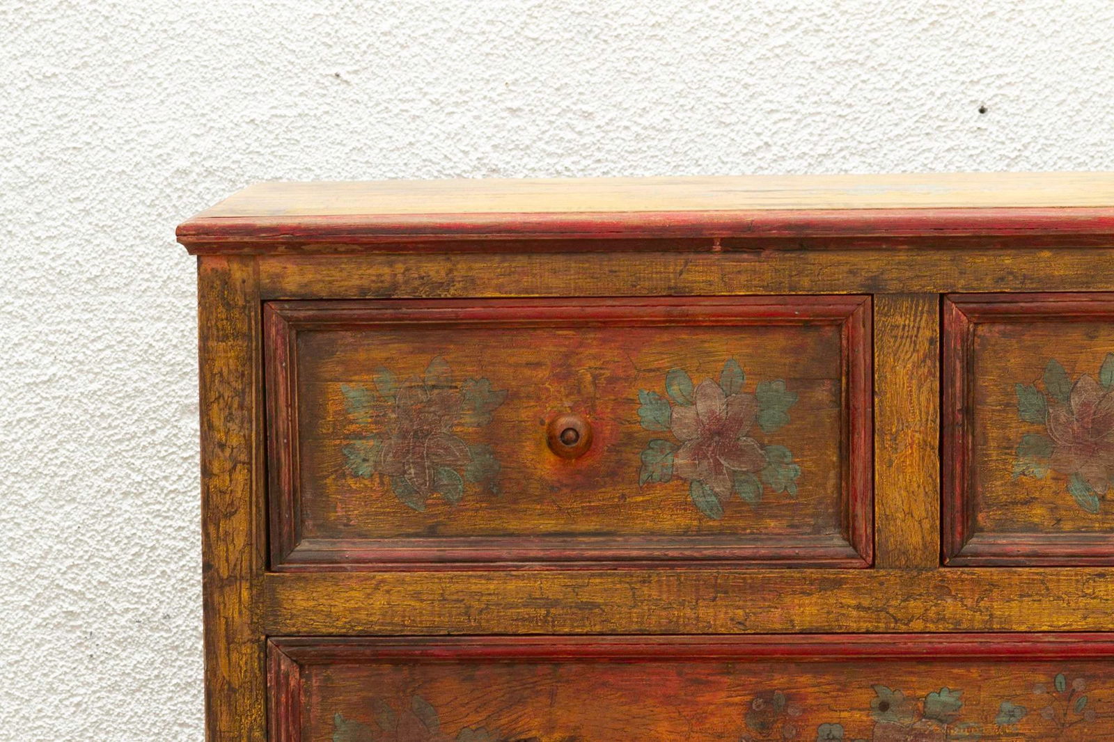 Marigold Bloom, Vintage Indian Chest of Drawers - 4