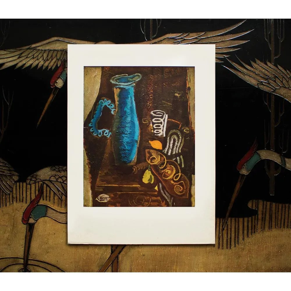 1940s After Georges Braque "The Blue Vase", First Edition Period Swiss Offset Lithograph - 5