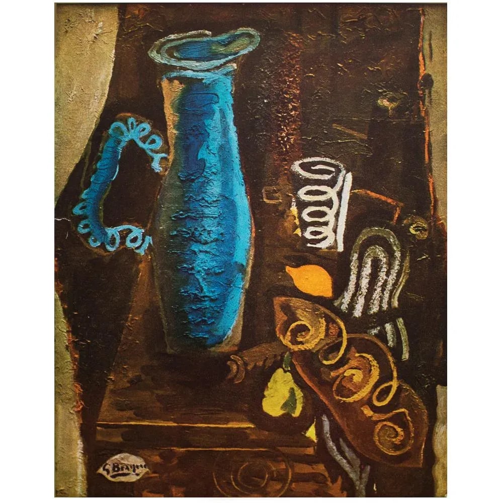 1940s After Georges Braque "The Blue Vase", First Edition Period Swiss Offset Lithograph - 7
