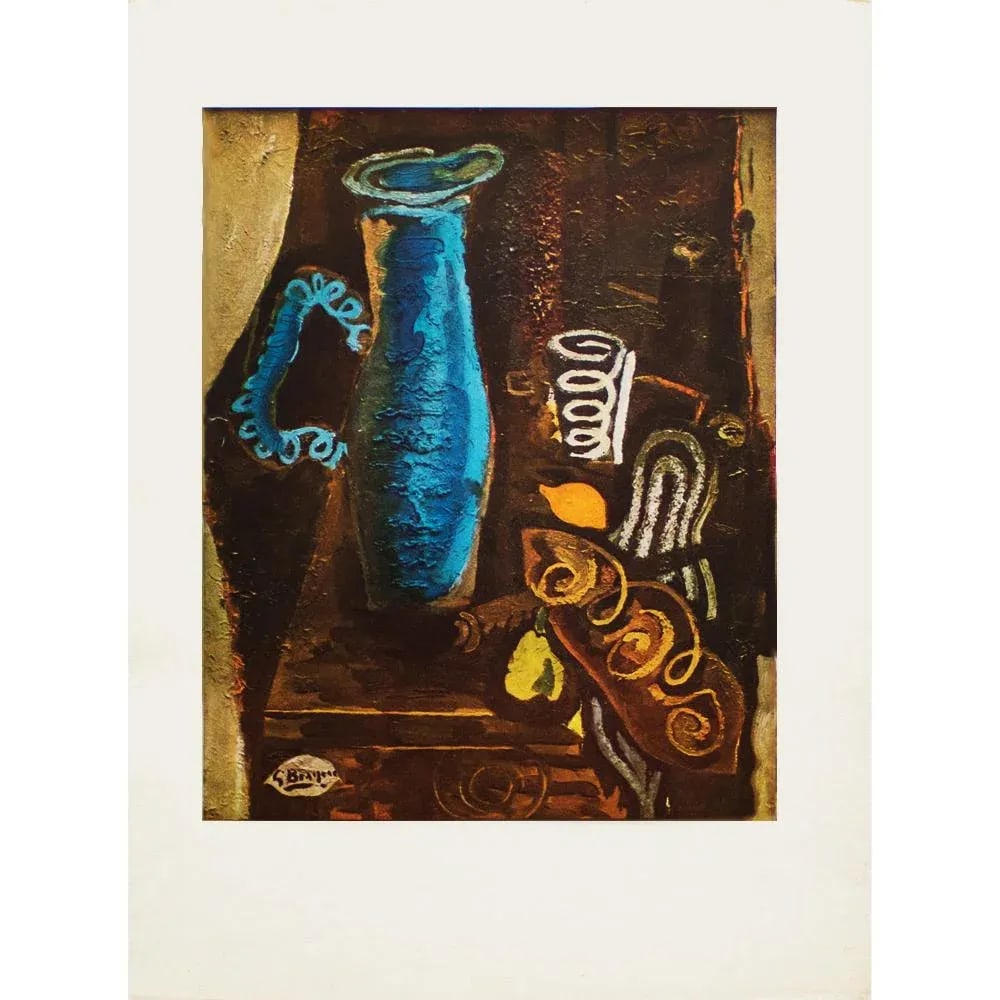 1940s After Georges Braque "The Blue Vase", First Edition Period Swiss Offset Lithograph - 8