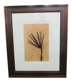 2003 Dan Sayles Leaves Giclee Print Signed Matted and Framed