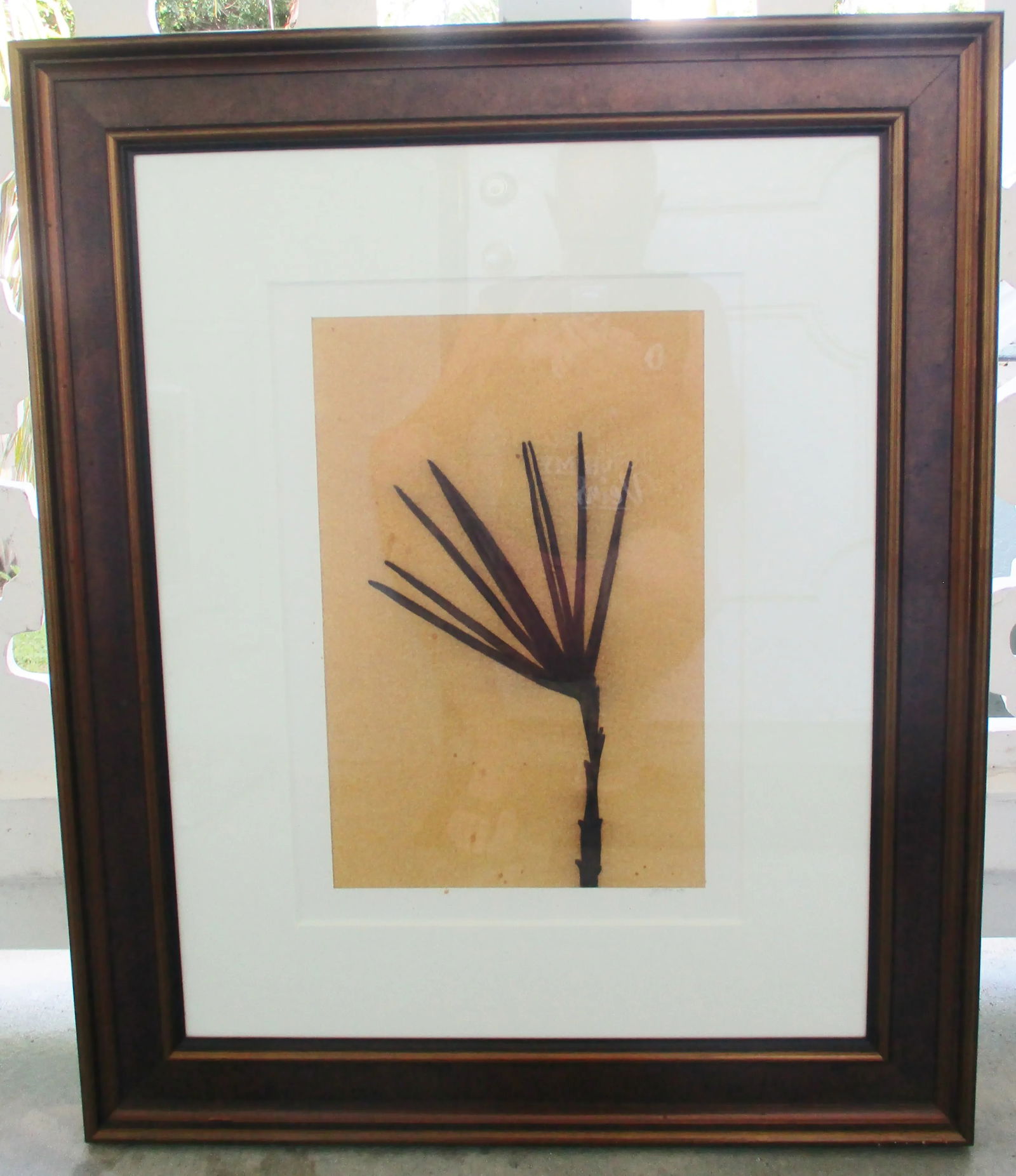 2003 Dan Sayles Leaves Giclee Print Signed Matted and Framed - 7