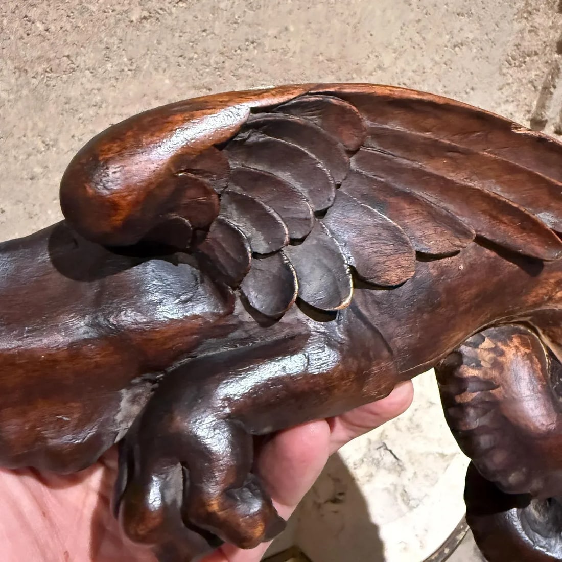 French Wood Corbels Carved Griffin Dragon Gargoyles Figures Architectural Salvage - 11