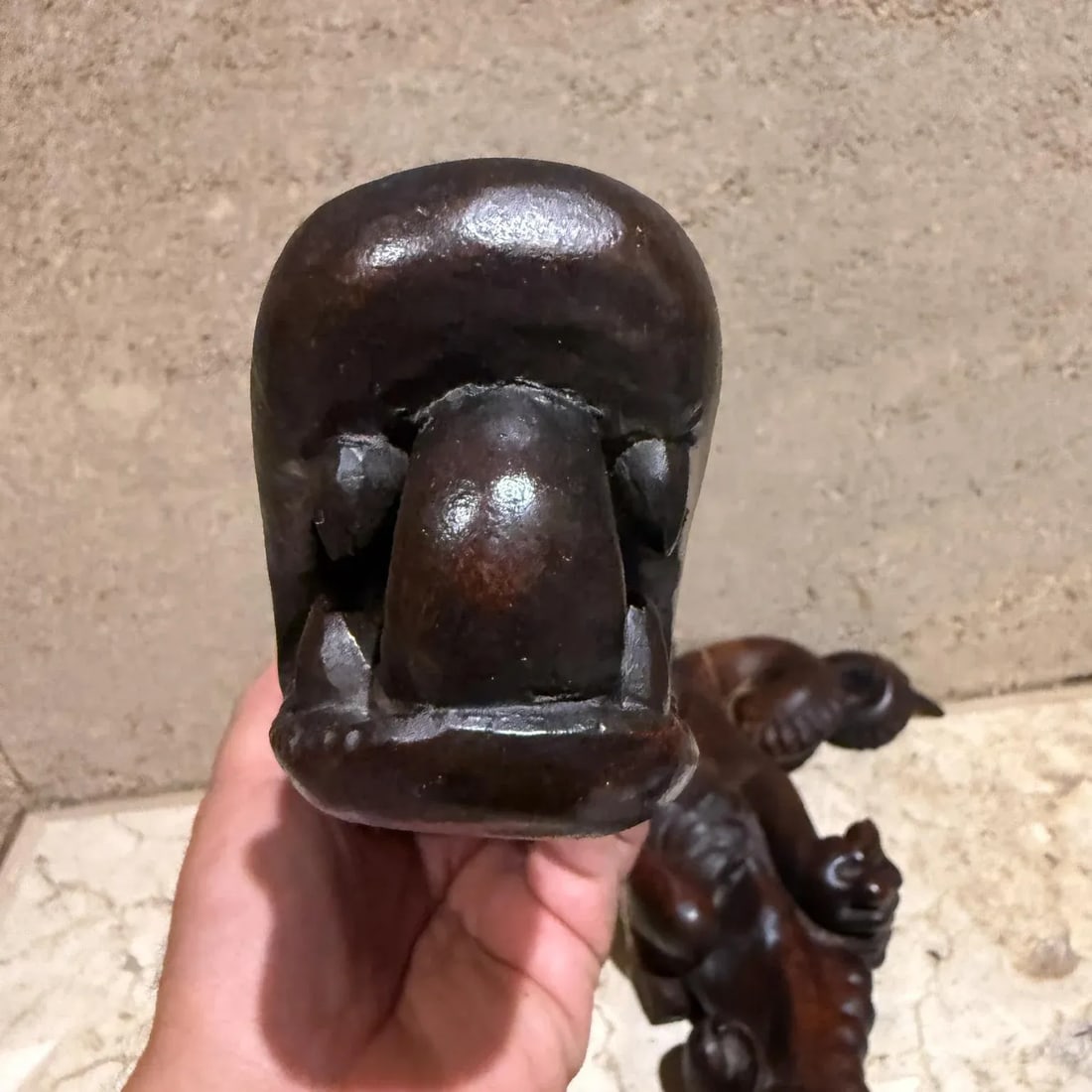 French Wood Corbels Carved Griffin Dragon Gargoyles Figures Architectural Salvage - 4