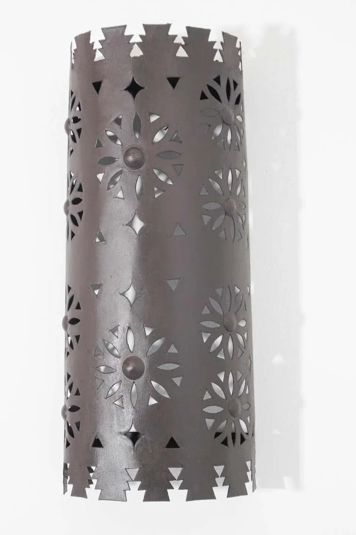 Large Moroccan Metal Wall Sconce Shade - 6