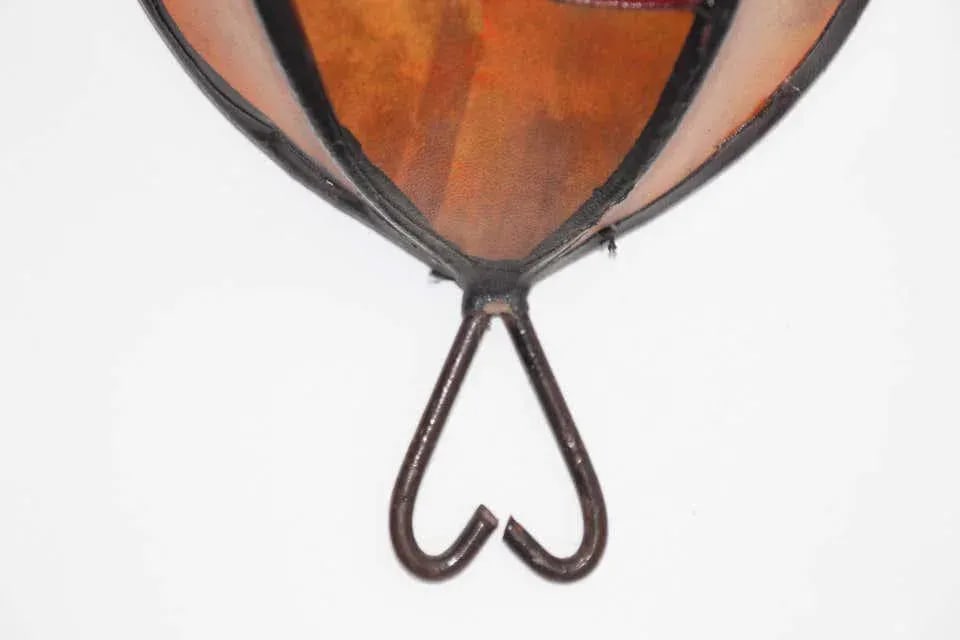 Parchment Moroccan African Art Wall Curved Sconce - 1 - 6