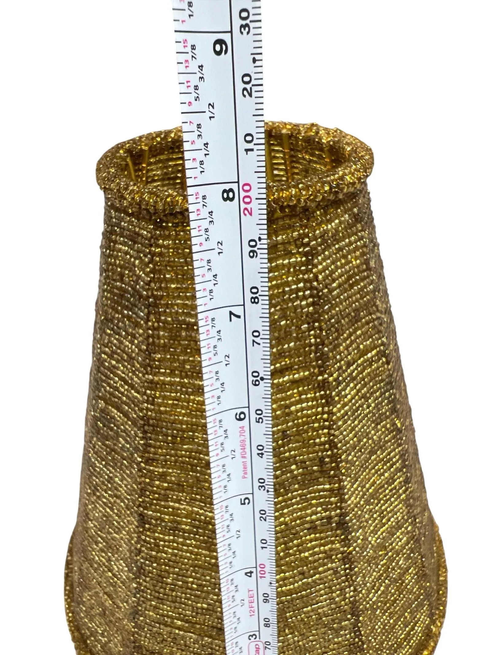 Vintage Gold Glass Bead Lampshade - 5