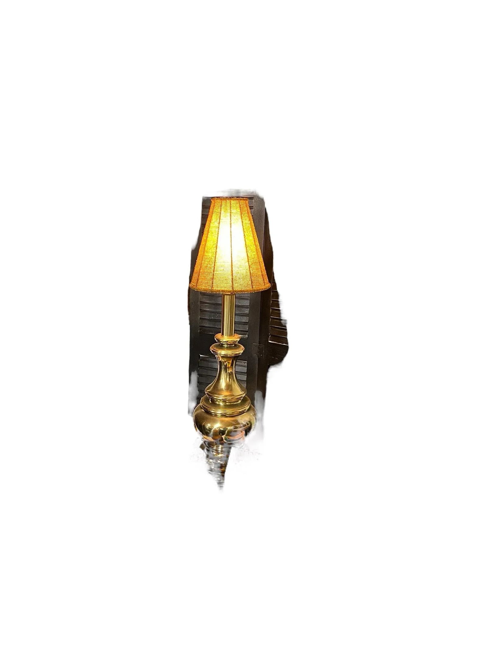 Vintage Gold Glass Bead Lampshade - 9