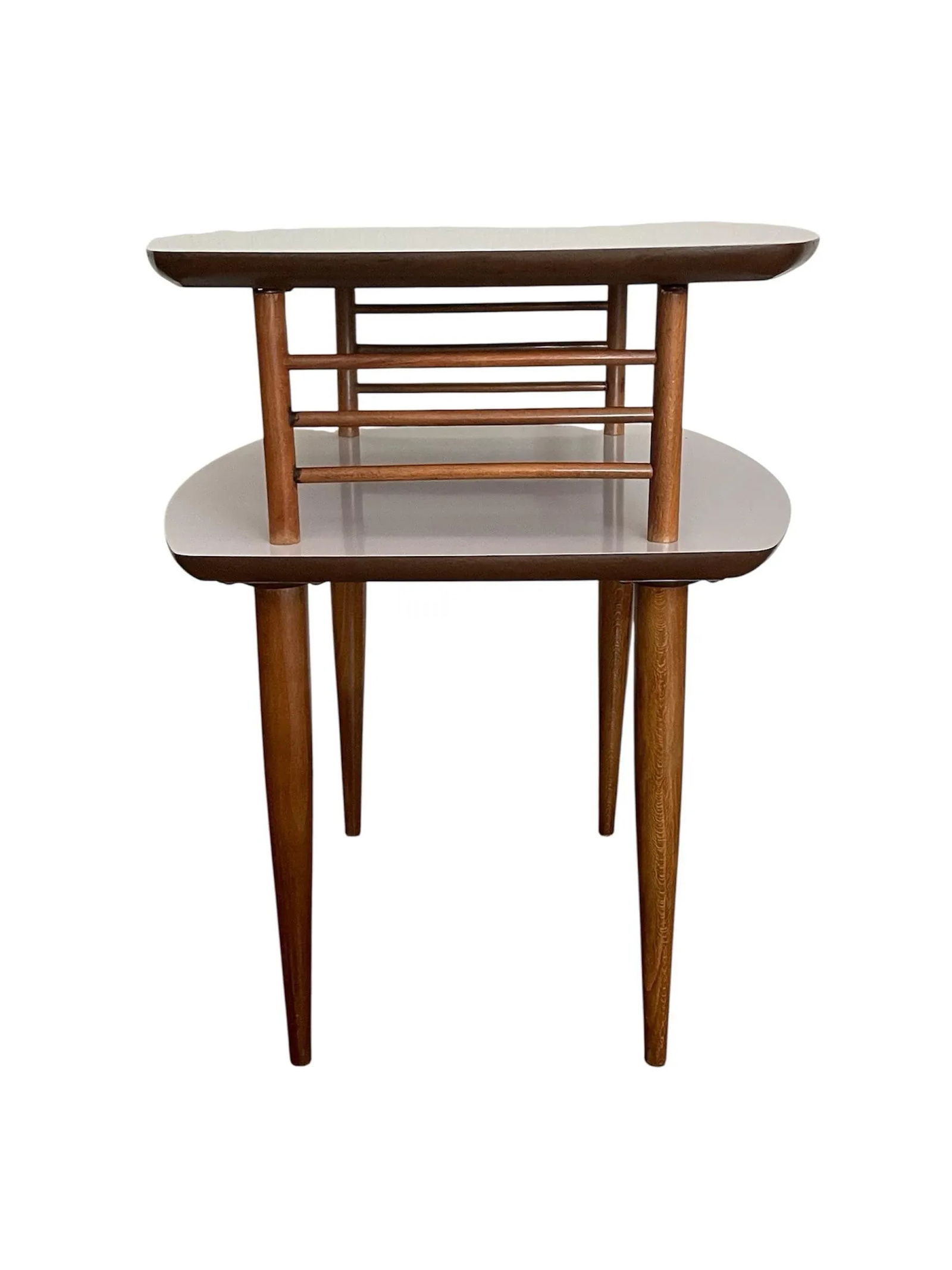 1950s Mid Century Modern Formica Accent Table - 3