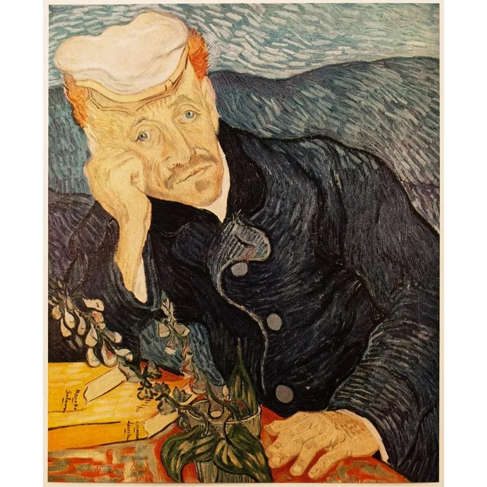 1954 After Van Gogh "Portrait of Dr. Gachet", First Edition Print - 9