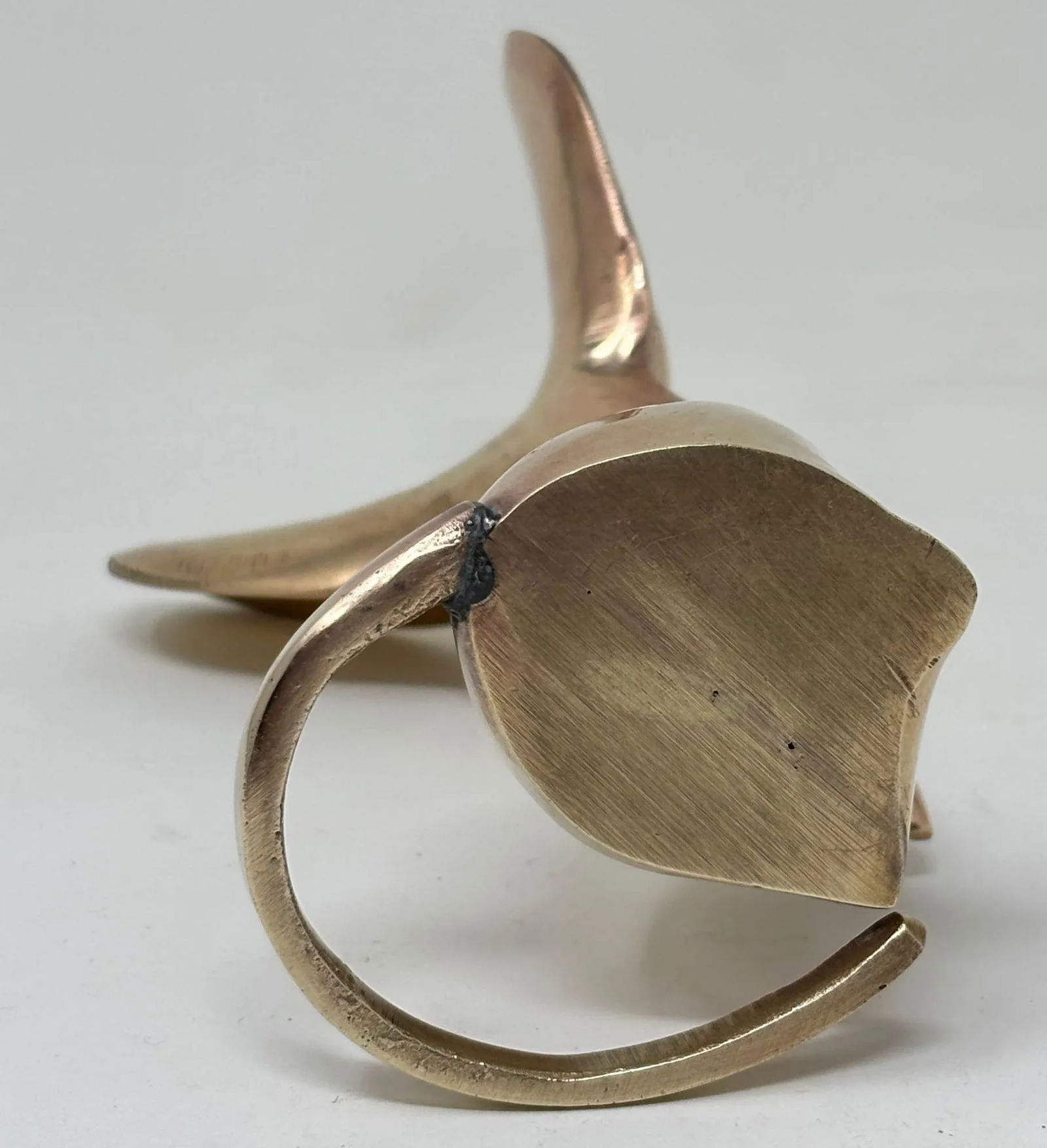 1950s Cast Brass Mouse Figurine Sculpture - 8